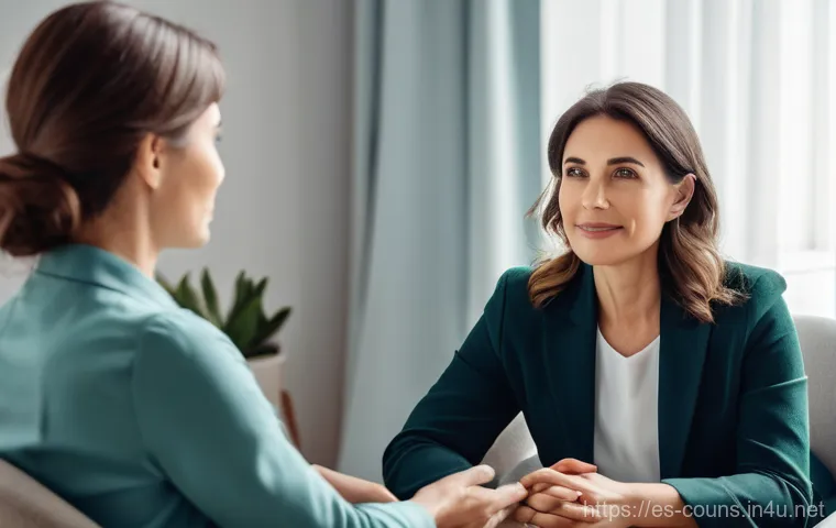 상담심리사와 관련된 유명 케이스 스터디 - Image Prompt 1: The Power of Active Listening** 상담심리사와 관련된 유명 케이스 스터디 - Image Prompt 1: The Power of Active Listening**