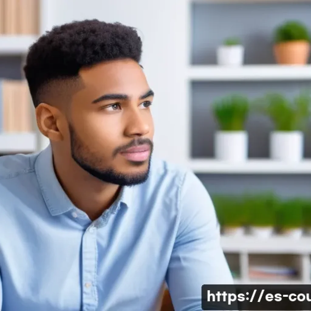 상담심리사 수련 과정의 현실 - A young clinical psychology trainee in a modern therapy room, sitting across from a patient, both in...