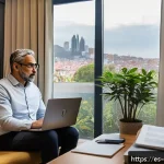 Home 23 상담심리사 주요 중점 과목 - A modern clinical psychology consultation room in a Spanish-speaking setting, with a professional ps...