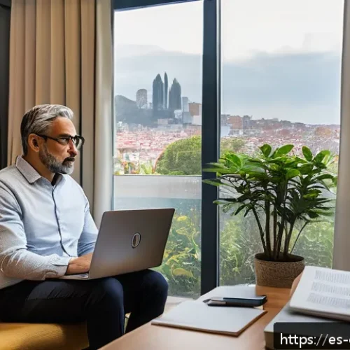 Home 17 상담심리사 주요 중점 과목 - A modern clinical psychology consultation room in a Spanish-speaking setting, with a professional ps...