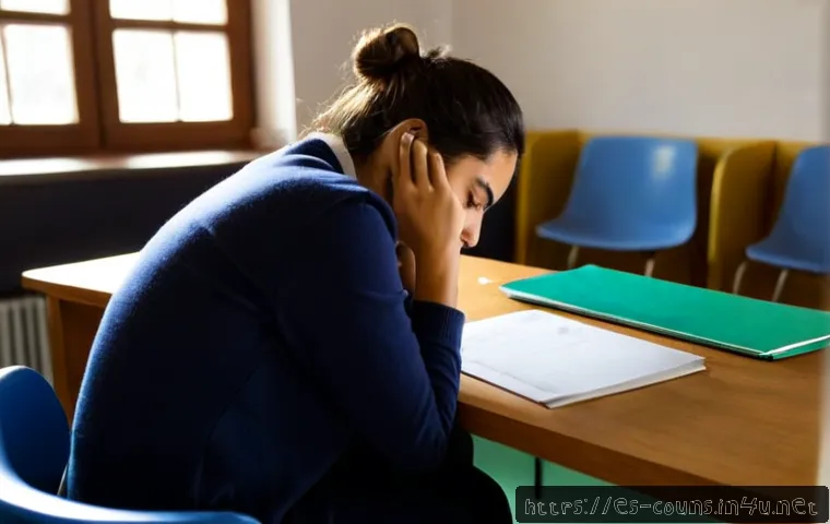 상담심리사 수련 과정 경험담 - Photorealistic scene of a Spanish-speaking counseling psychology trainee in a bright community menta...